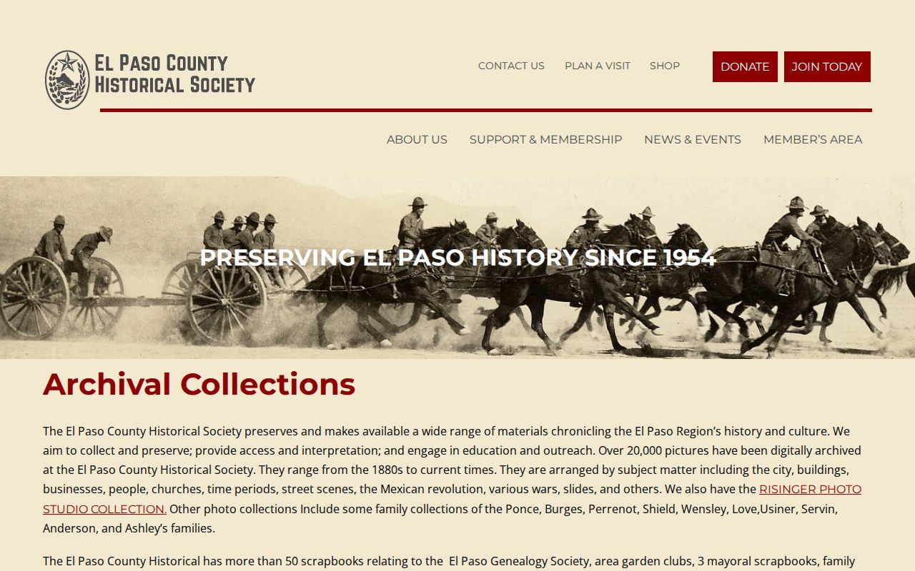 Socorro city directory supporting collections at El Paso County Historical Society