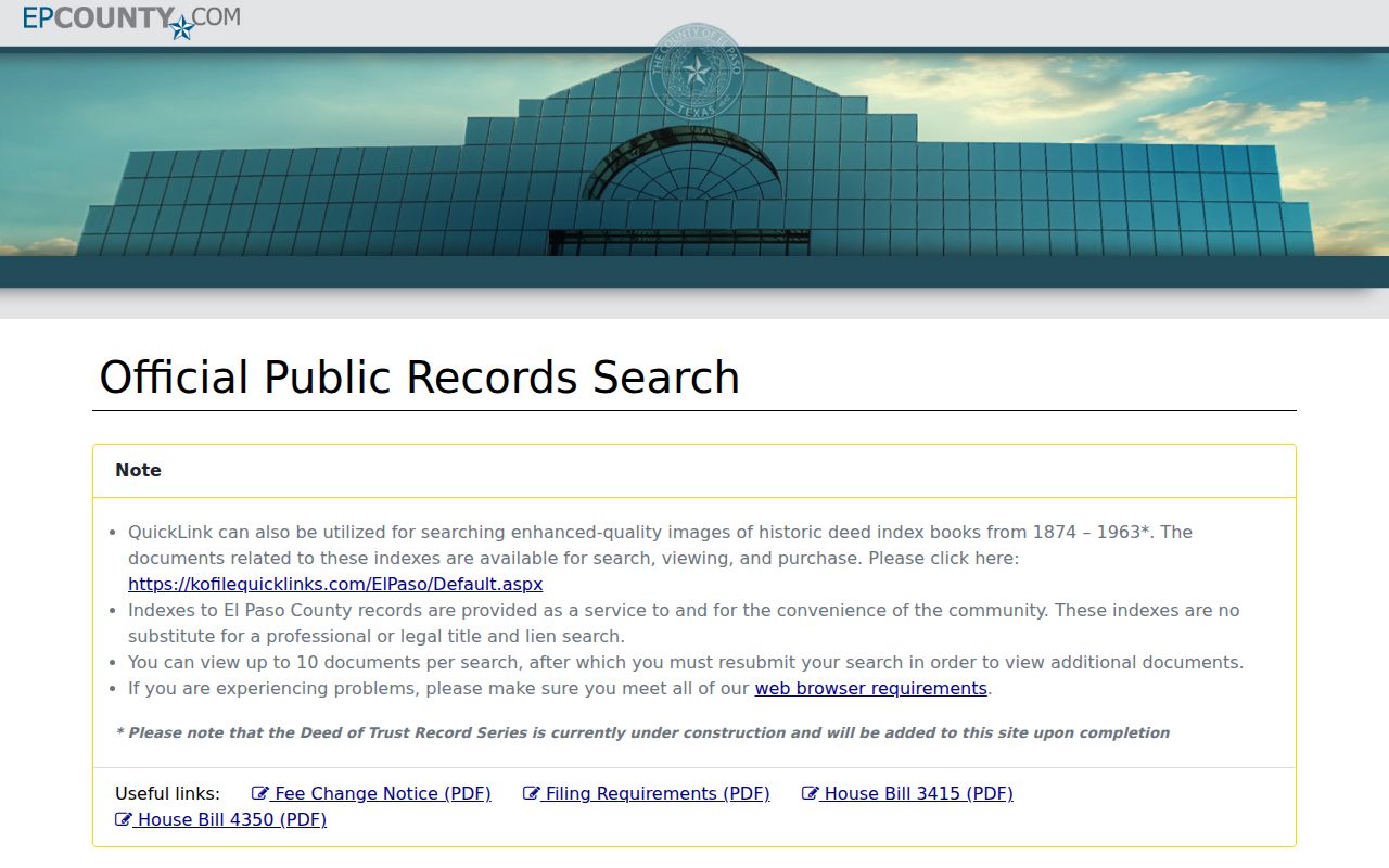 Socorro residents directory Official Public Records deed index